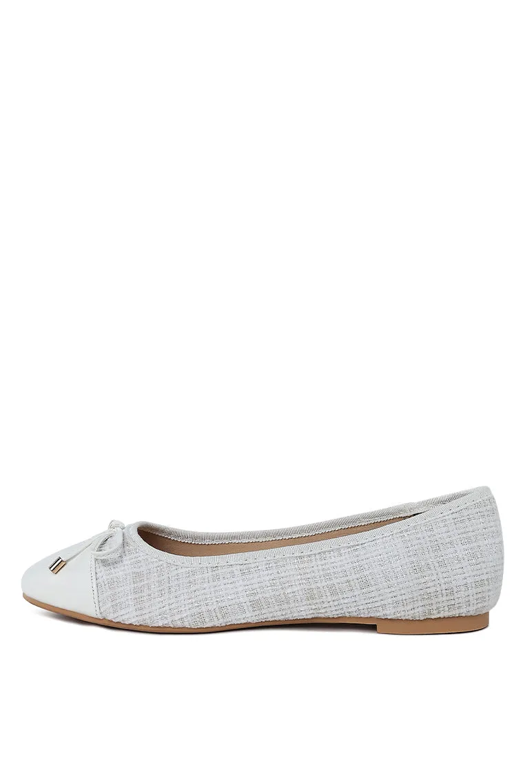 Plaid Tweed Ballet Flats By MODE