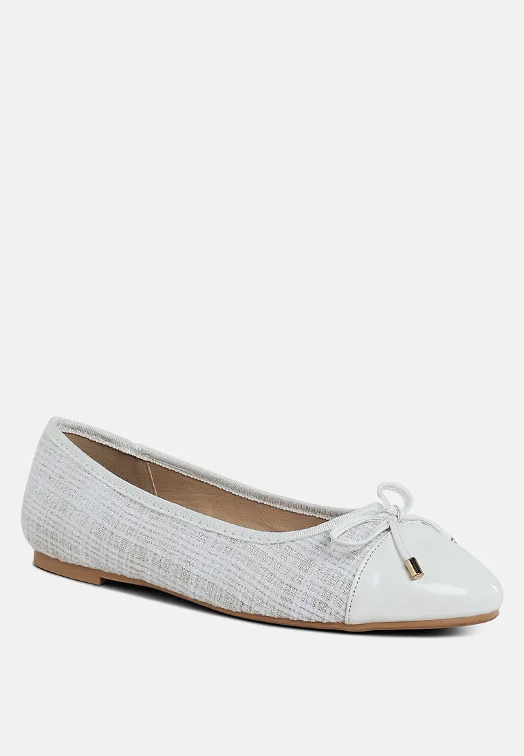 Plaid Tweed Ballet Flats By MODE