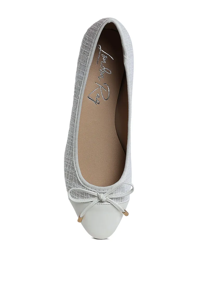 Plaid Tweed Ballet Flats By MODE
