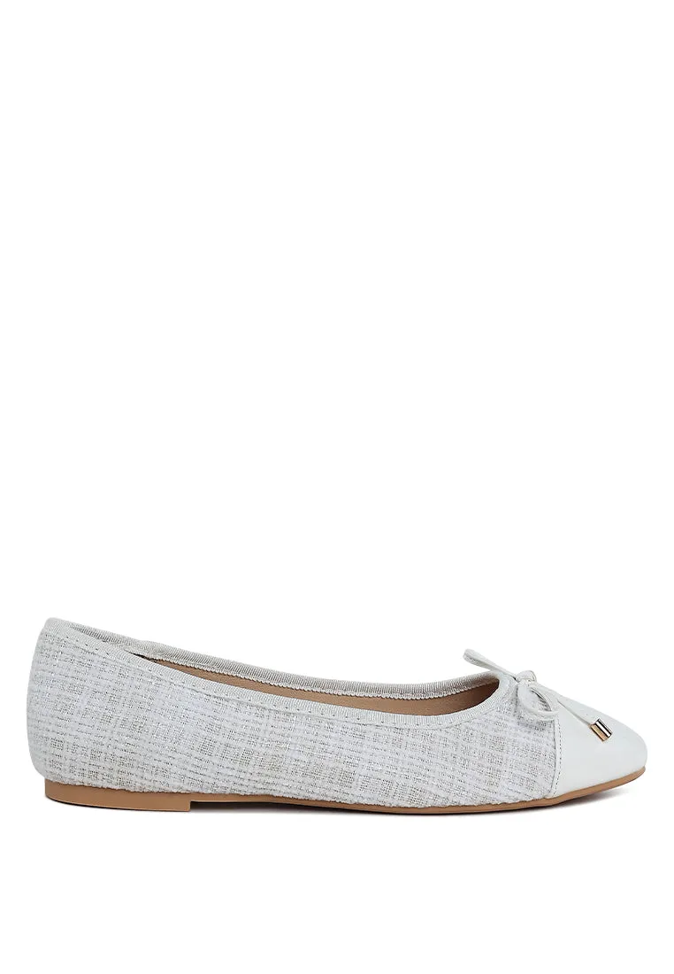 Plaid Tweed Ballet Flats By MODE