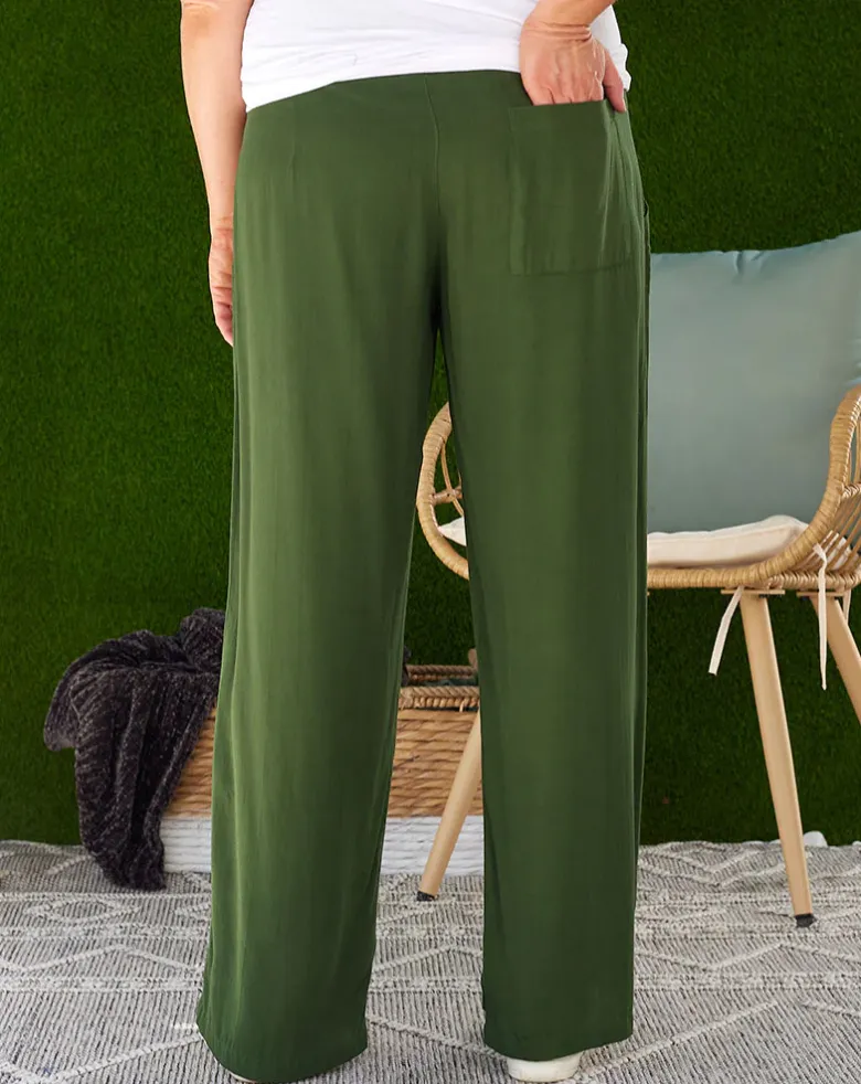 Resort Pant - Olive, Black & Ink
