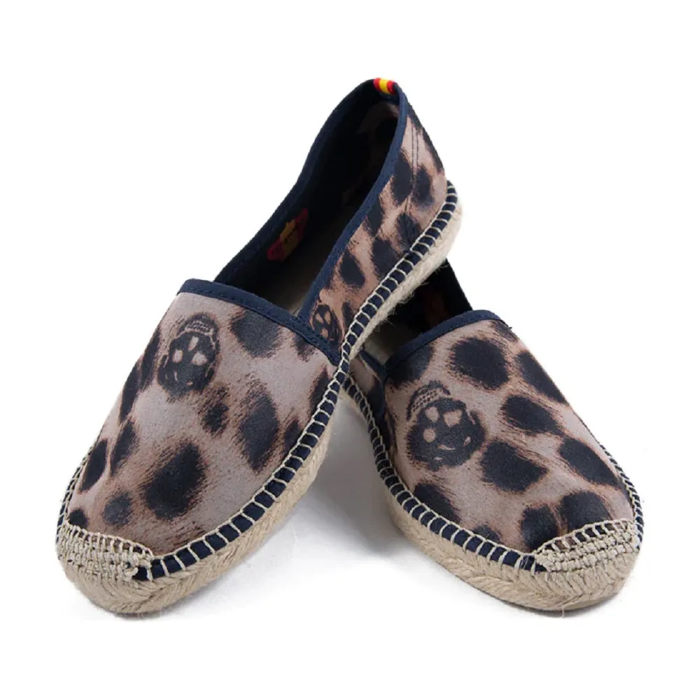 Respoke Women's JAMIE Leopard Classic Espadrilles 40/ 9.5