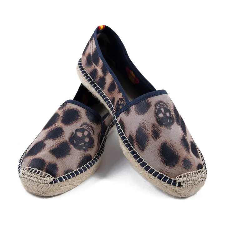 Respoke Women's JAMIE Leopard Classic Espadrilles 40/ 9.5