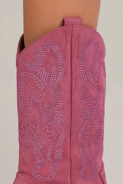 Rhinestone Detail Boots