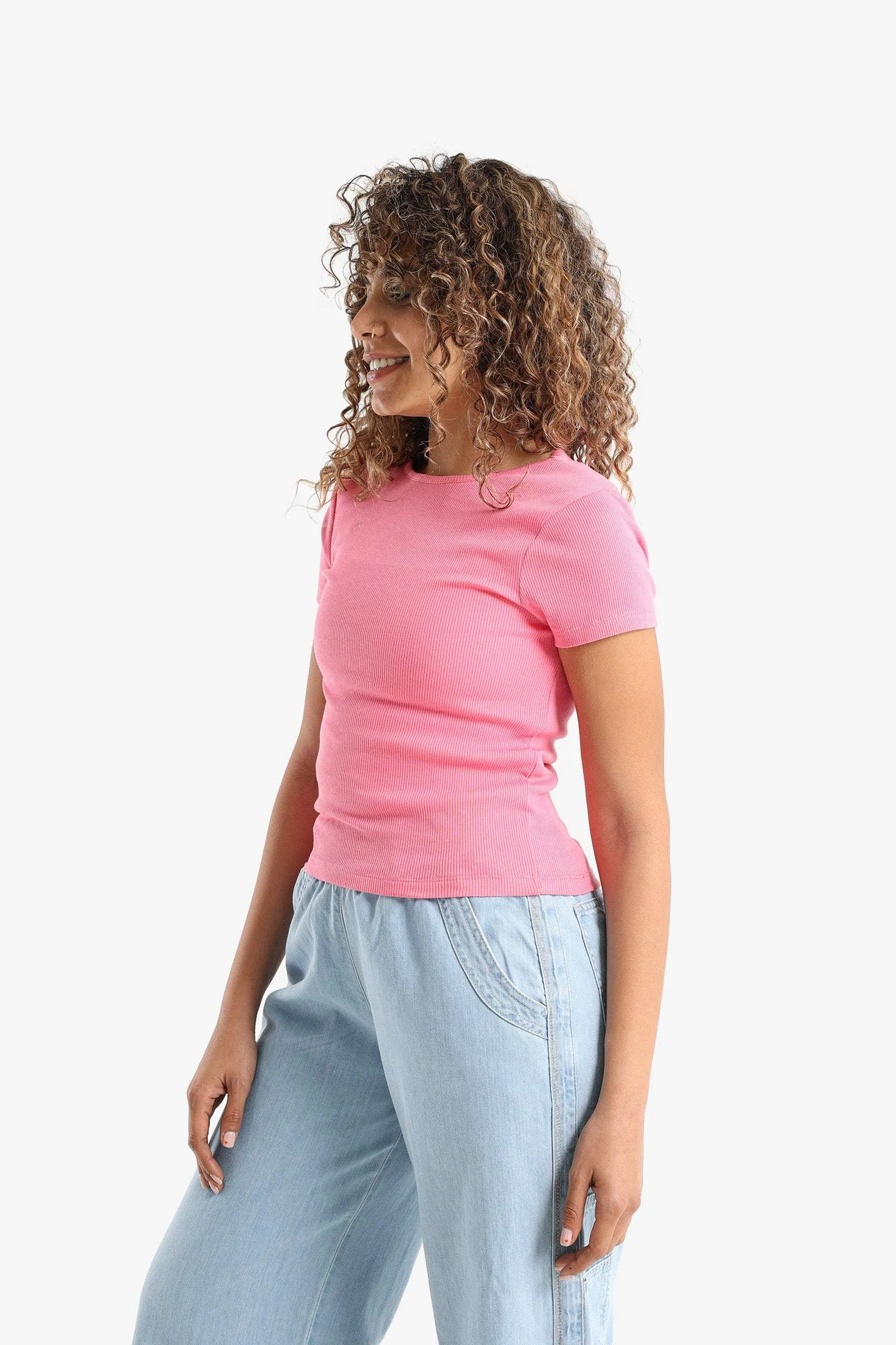 Ribbed Slim Fit Top