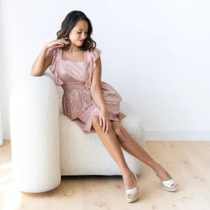 Roxy Espadrille Wedge in Champagne