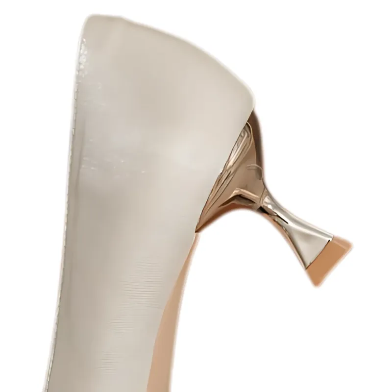 Satin Bow Pointed-Toe Heels