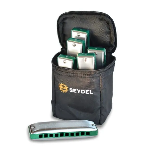 Seydel Blues SESSION STEEL Special Summer Edition Diatonic Harmonica 6-Pack Set