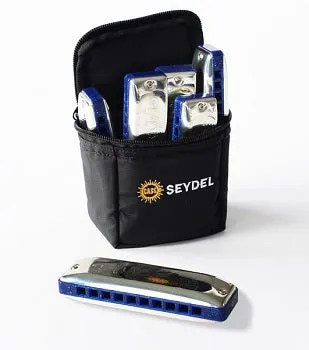 Seydel Blues SESSION STEEL Special Summer Edition Diatonic Harmonica 6-Pack Set