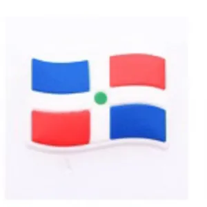 SHOE CHARMS - DOMINICAN REPUBLIC FLAG