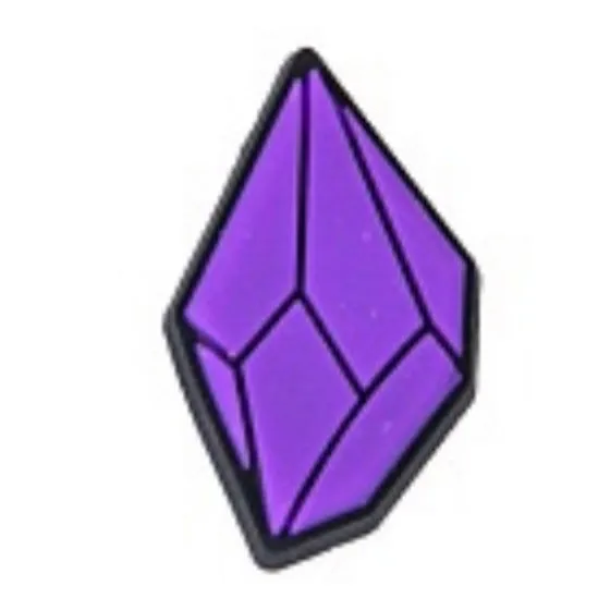 SHOE CHARMS - PURPLE CRYSTAL