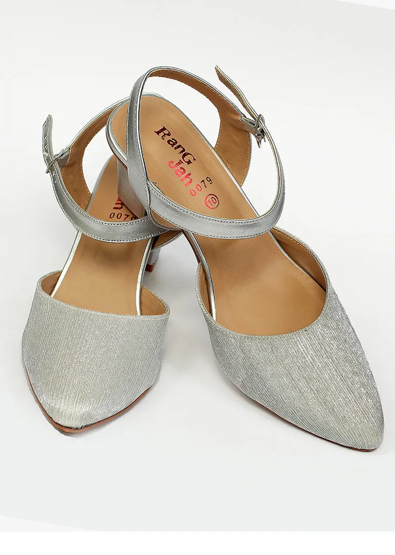 Silver Color Back Open Shoe-RS8