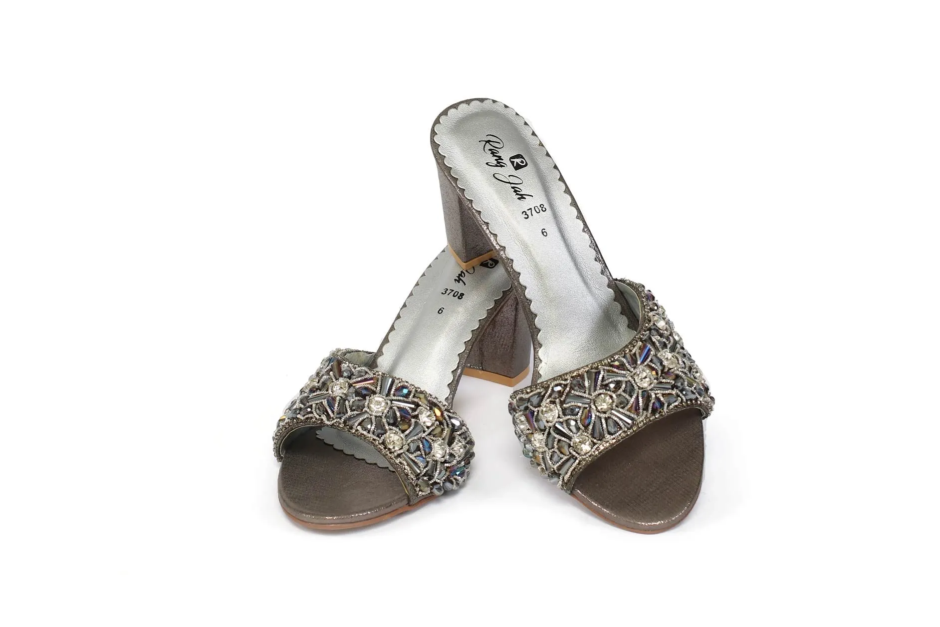 Silver Color Fancy Slippers-RS15