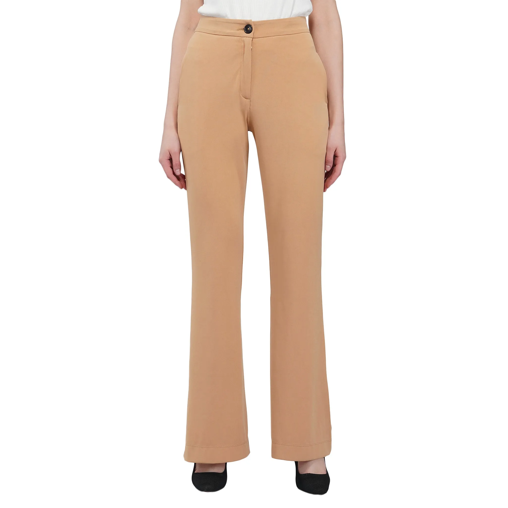SLAY. Women's Beige Pants
