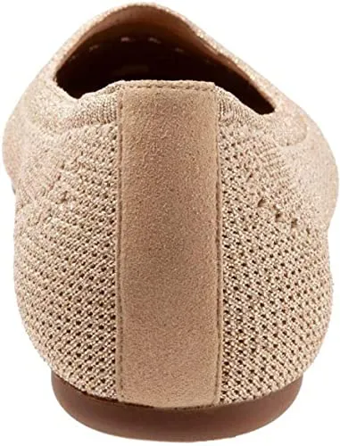 SoftWalk Women's Santorini Ballet Flat, Gold, 9.0 N US