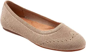 SoftWalk Women's Santorini Ballet Flat, Gold, 9.0 N US