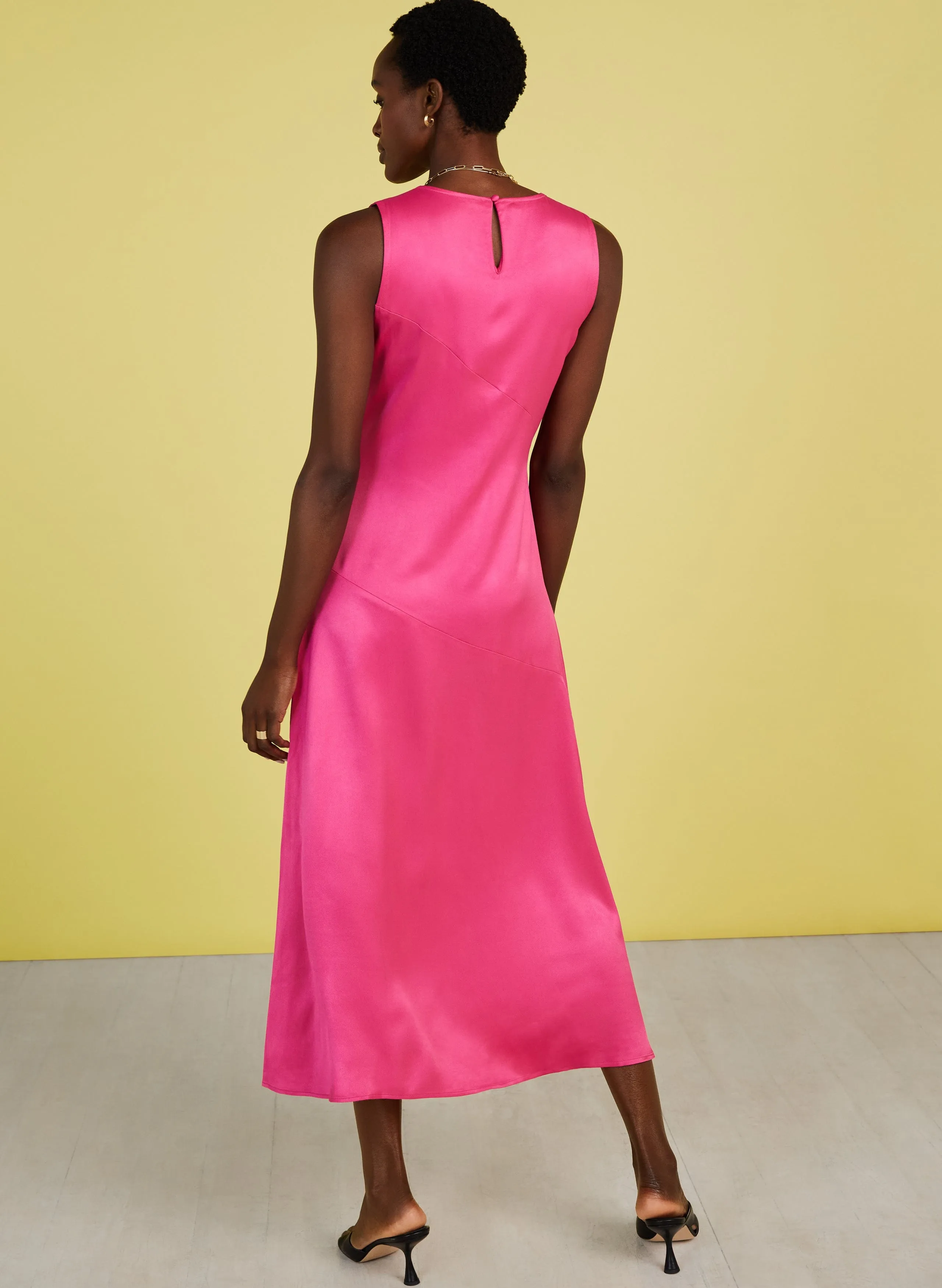 Soleil Ecojilin Dress | Hyper Pink