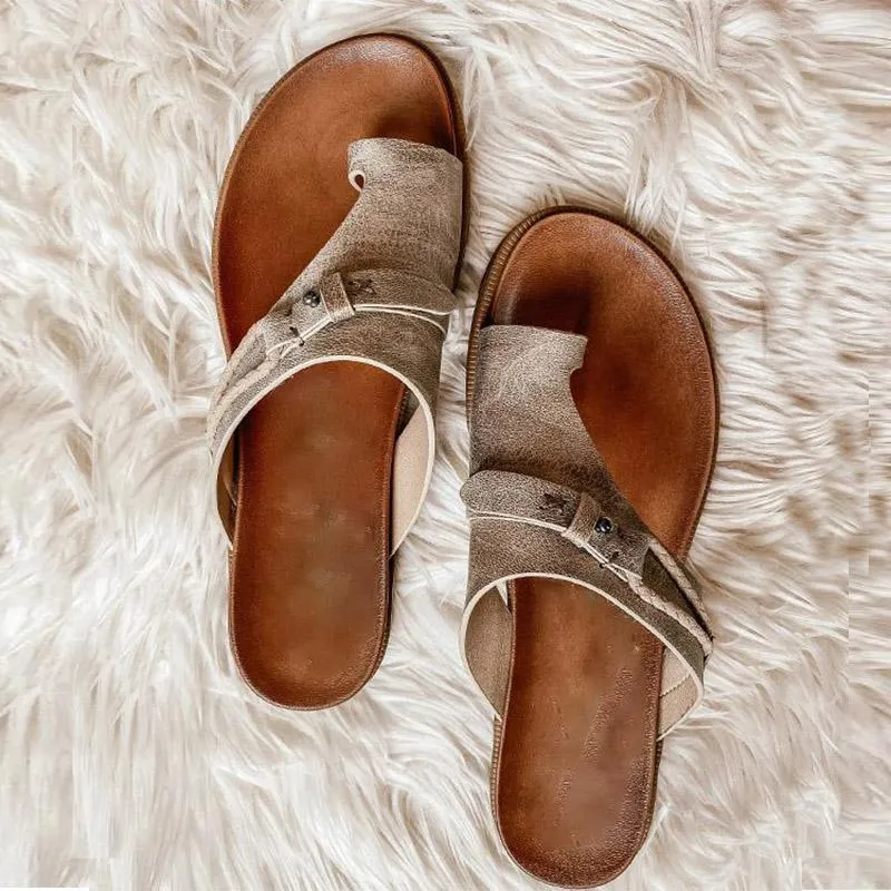 Solid Color Beach Flip-Flops Slippers