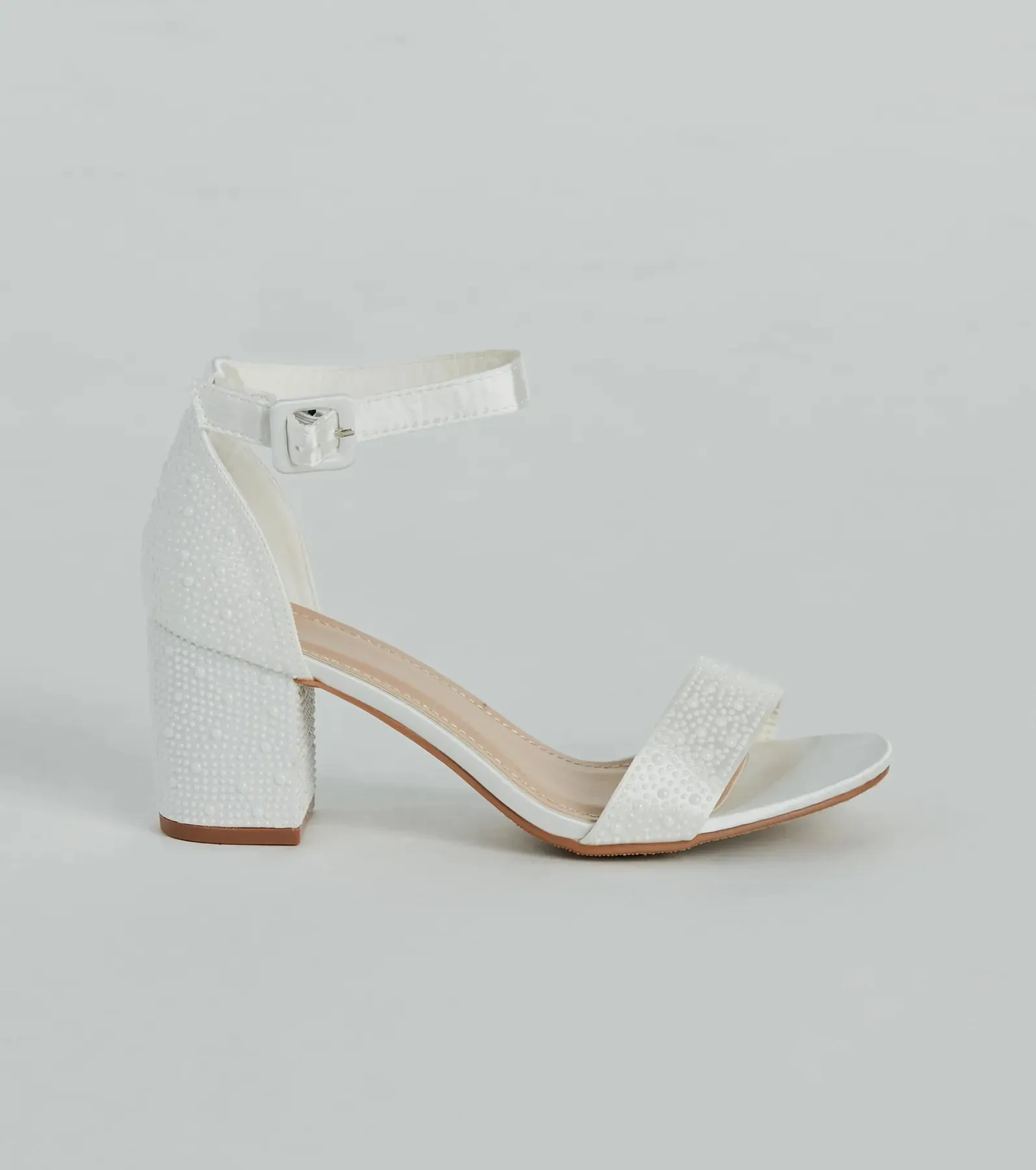 Sparkle Girlie Pearl And Rhinestone Heels