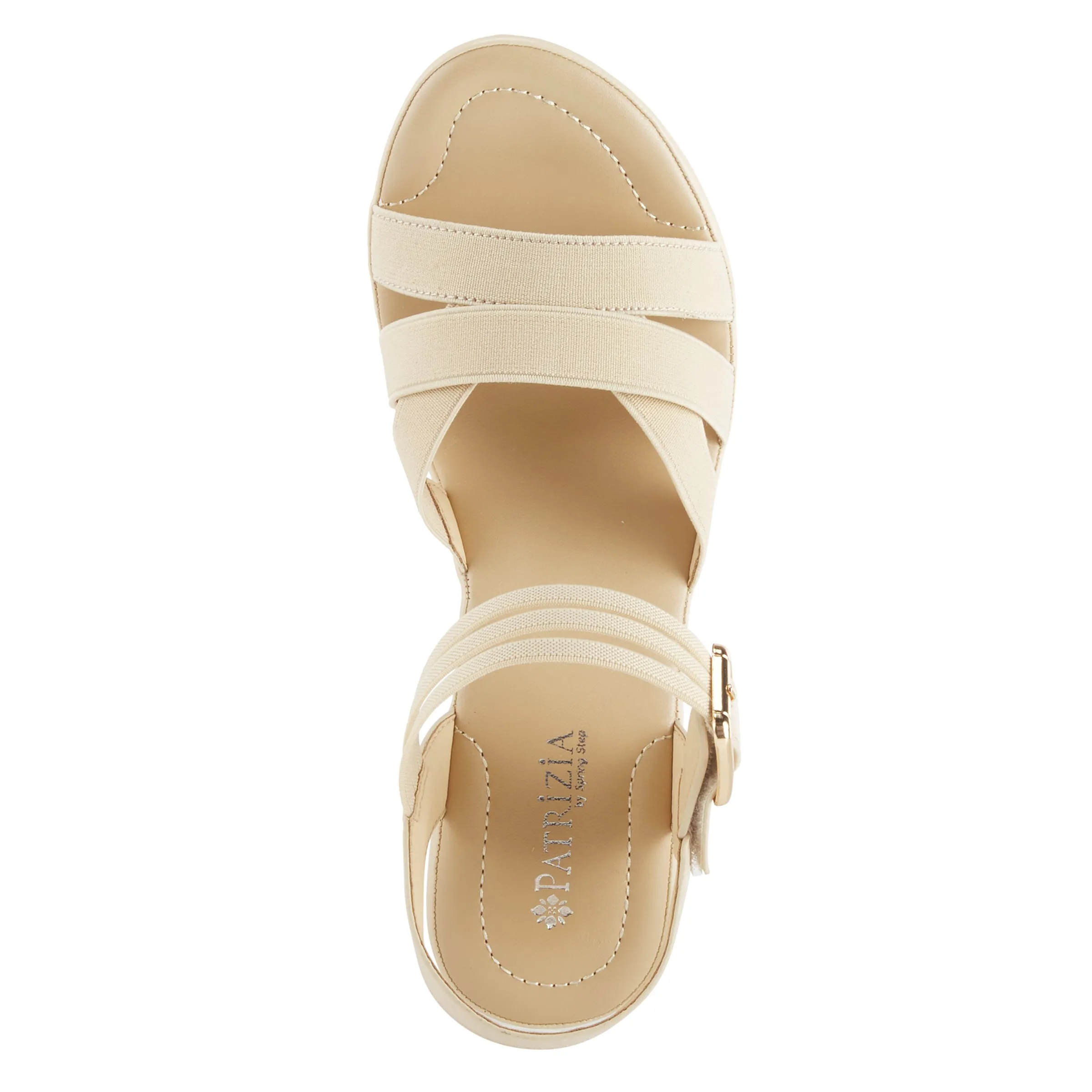 Spring Step Shoes Patrizia Neesa Stretch Sandal Women’s Vegan Comfort 3" Heel