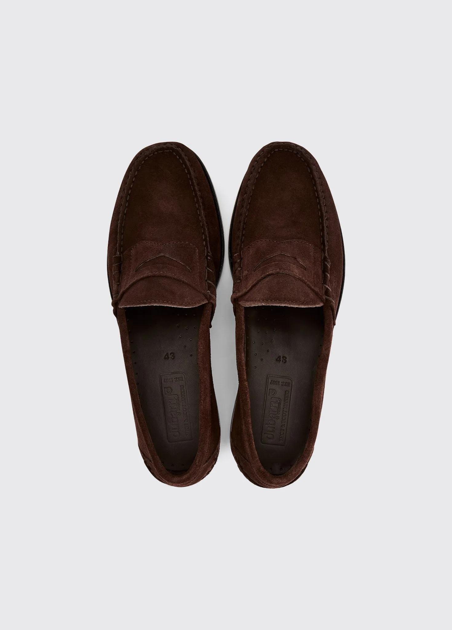 Stanford Men’s Suede Penny Loafer - Cigar