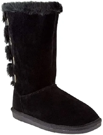 Sugar Women's Polly Slip On Winter Boots Warm Winter Booties Black 8