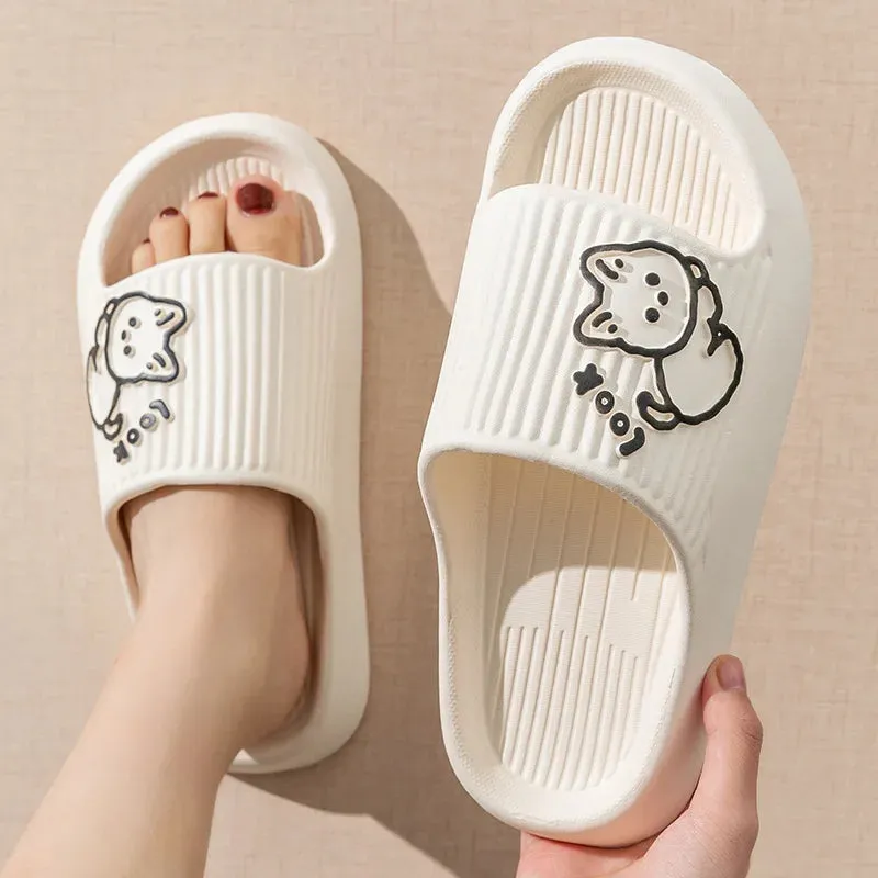 Summer Slippers Bathroom Platform Non-Slip Home
