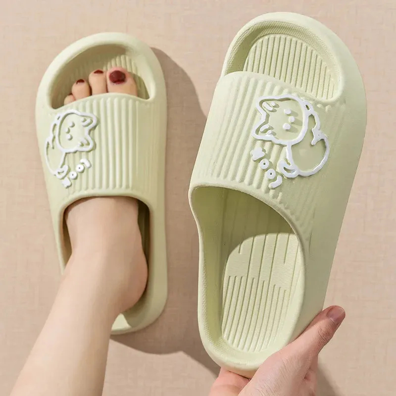 Summer Slippers Bathroom Platform Non-Slip Home