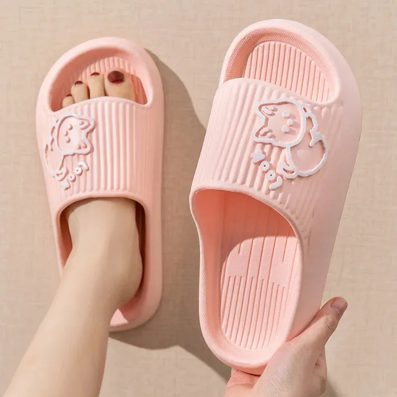 Summer Slippers Bathroom Platform Non-Slip Home