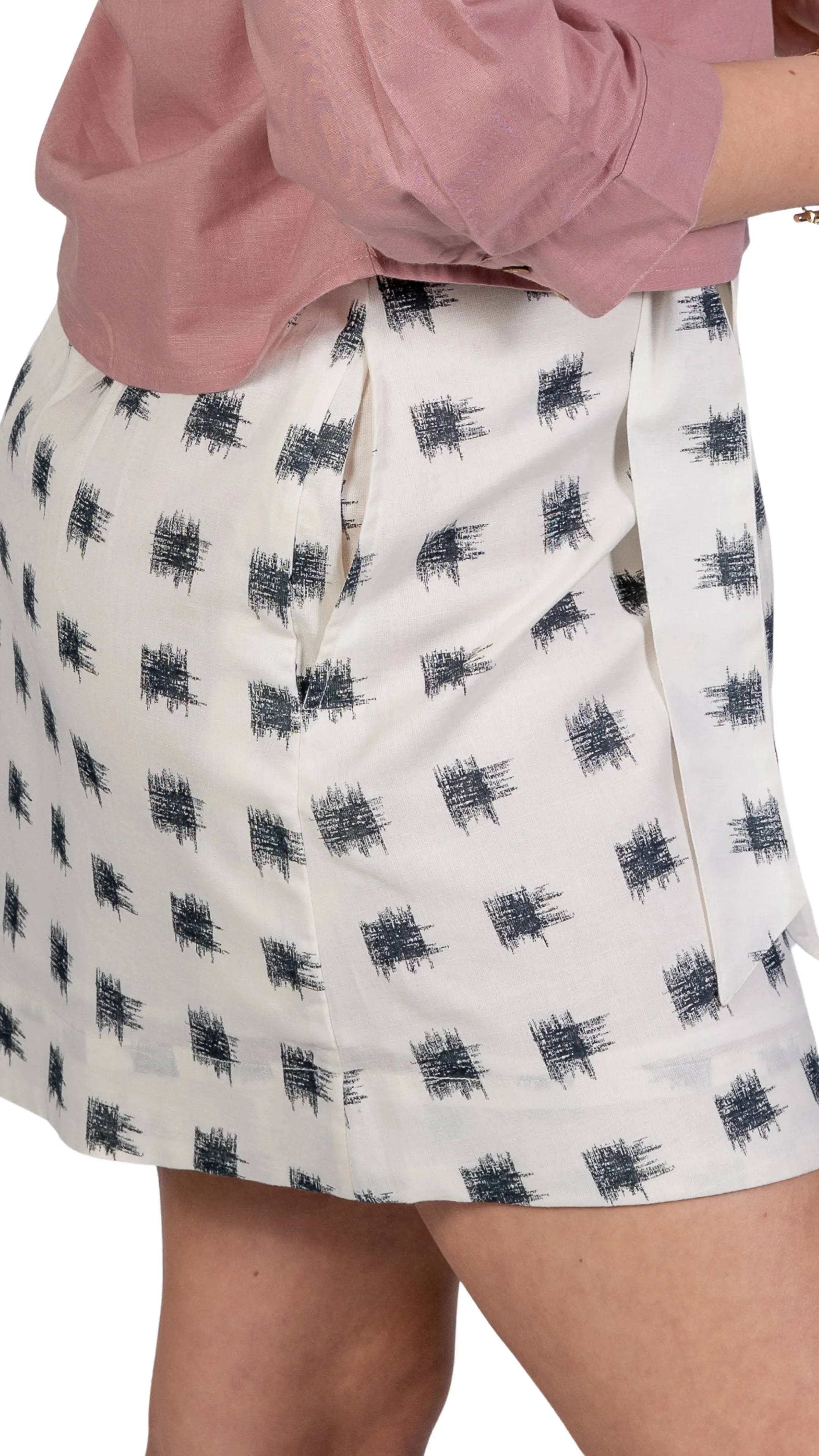 Sustainable Elegance: Eco-Friendly Linen Cotton Skirt for Women