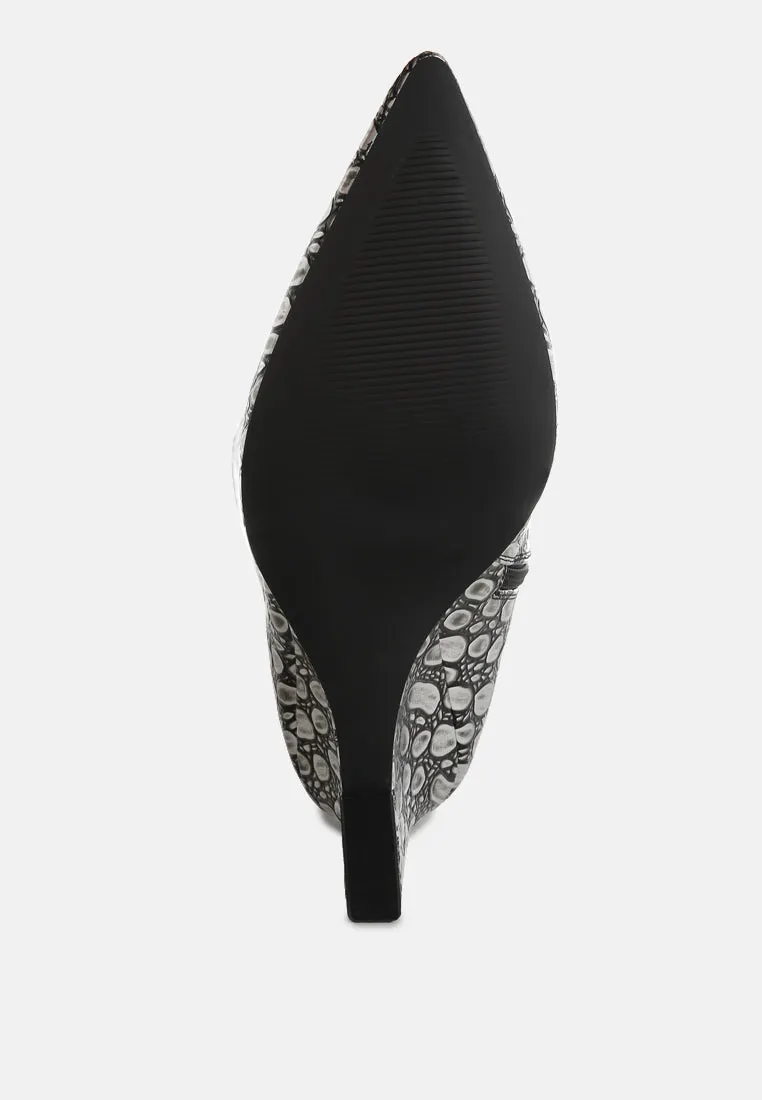 Tear Shaped Faux Leather Boots By RUW