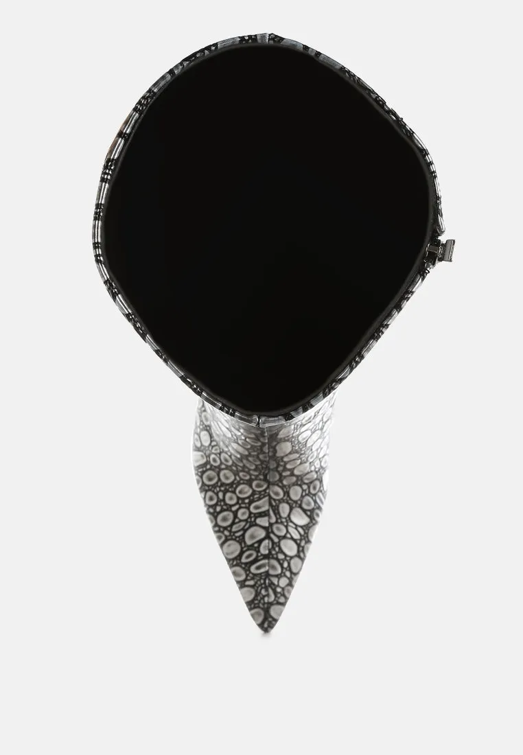 Tear Shaped Faux Leather Boots By RUW