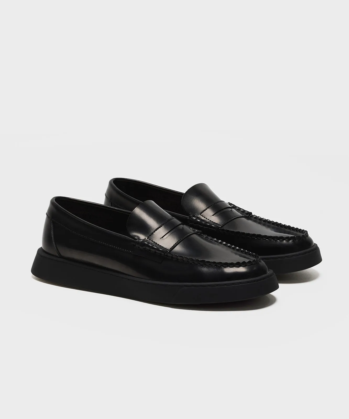 The Cornell Sport All Black Brushed Leather