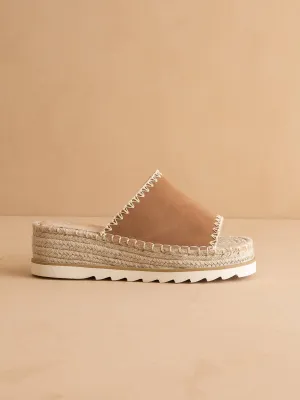 The Vista Camel | Espadrille Platform Sandal