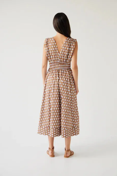 Tuesday Label Joshua Dress - Gold Print