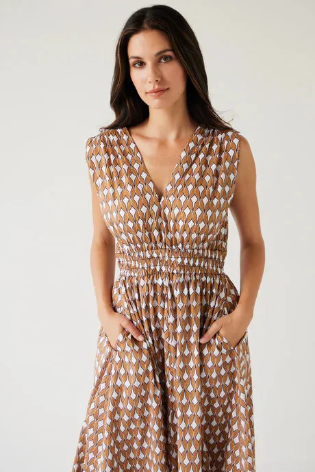 Tuesday Label Joshua Dress - Gold Print