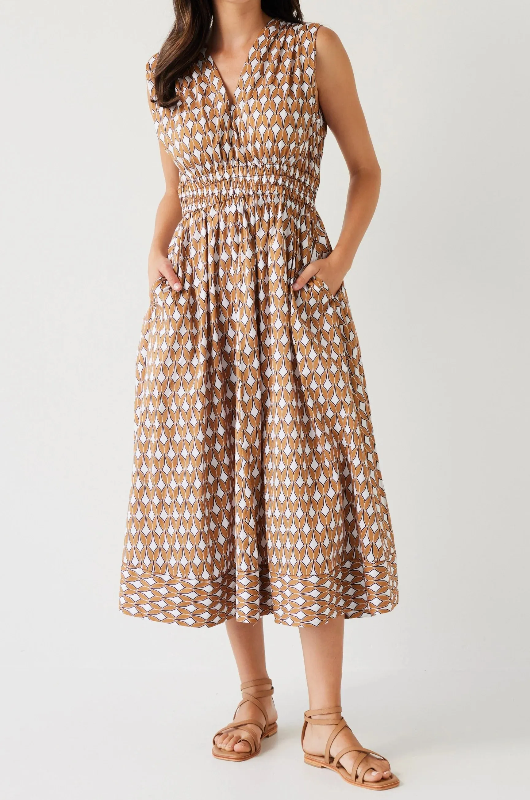 Tuesday Label Joshua Dress - Gold Print