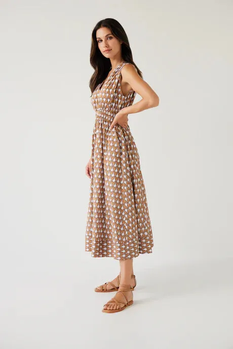 Tuesday Label Joshua Dress - Gold Print