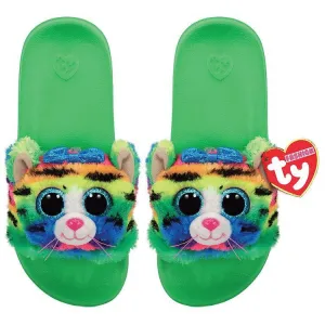 Ty Fashion Slide Slippers Tigerly Cat - Size 36-38