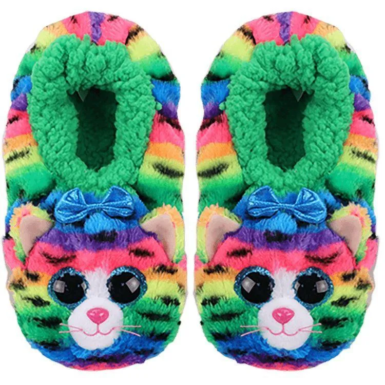 Ty Fashion Slippers Tigerly Cat - Size 32-34