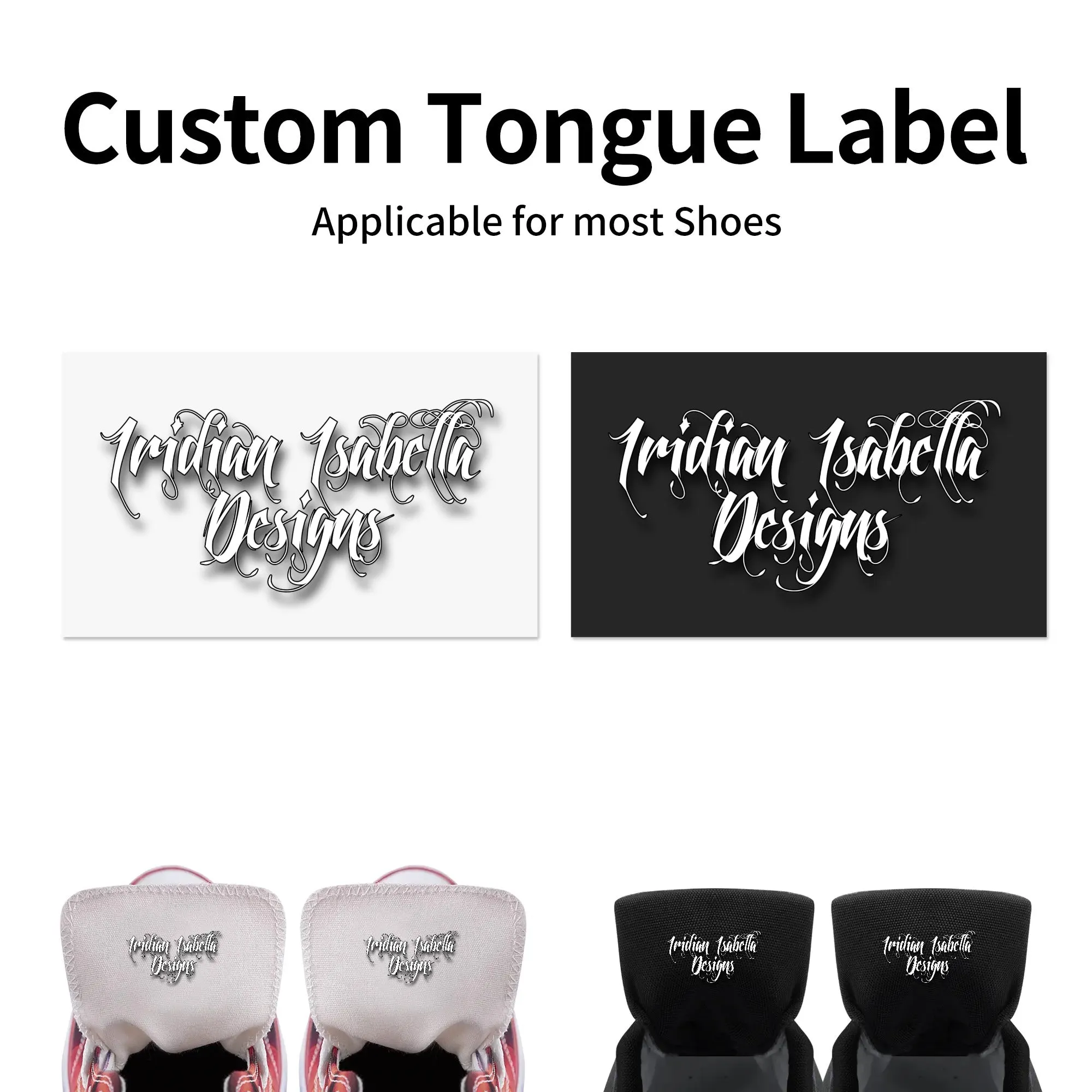Unisex Black and White High Top Canvas Shoes