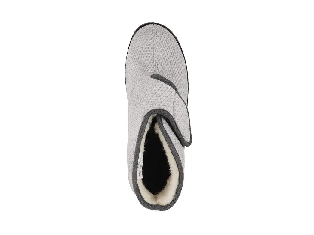 Varomed vital Womens Velcro Boots 'Bella', gray