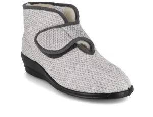 Varomed vital Womens Velcro Boots 'Bella', gray