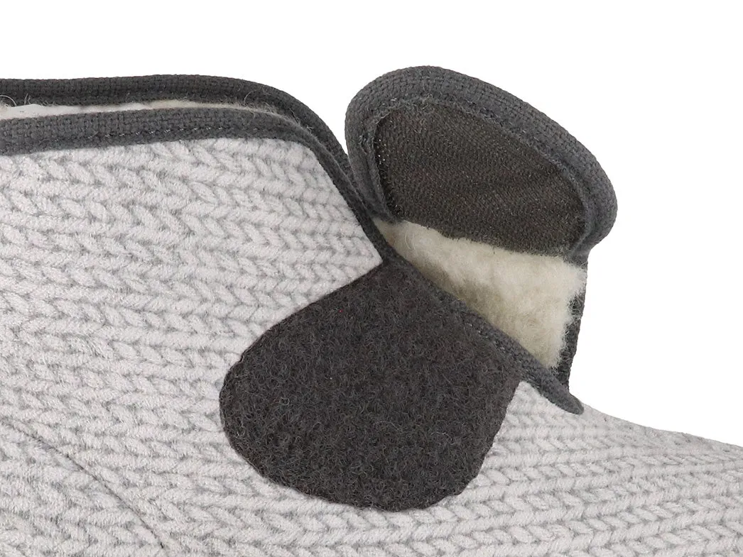 Varomed vital Womens Velcro Boots 'Bella', gray