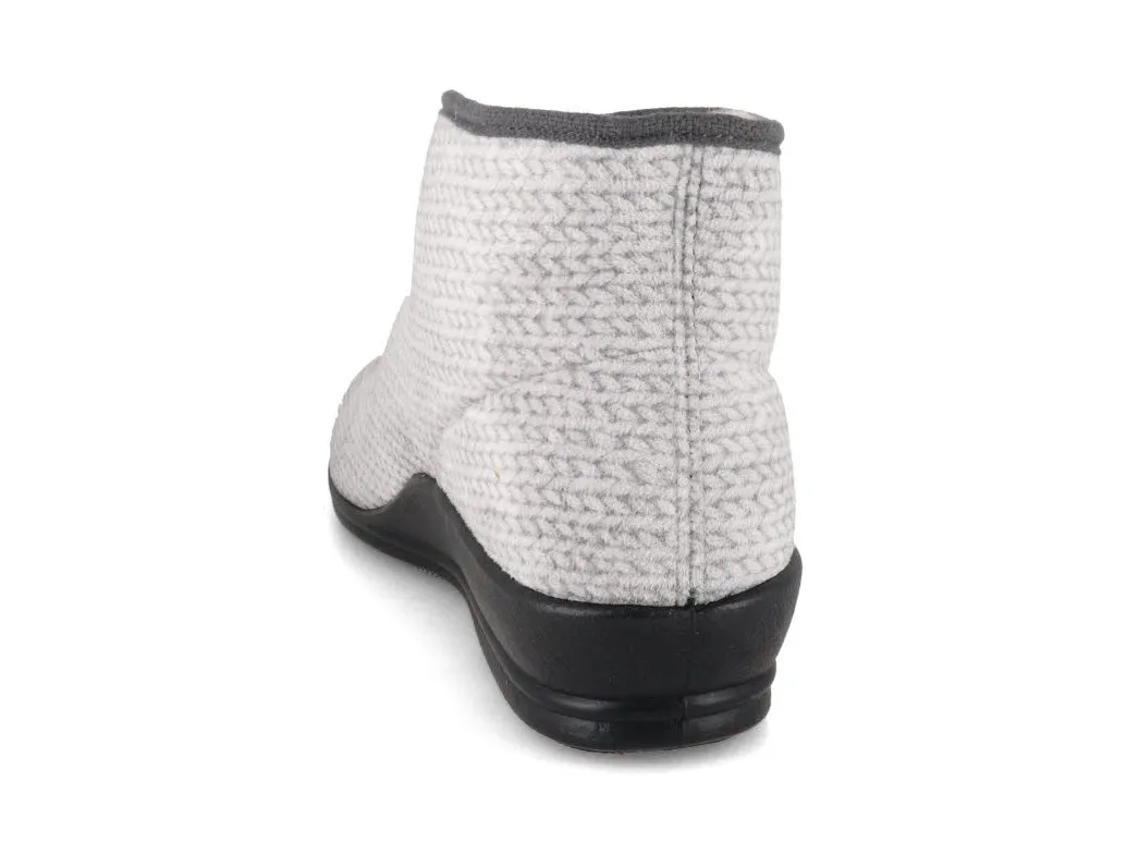 Varomed vital Womens Velcro Boots 'Bella', gray