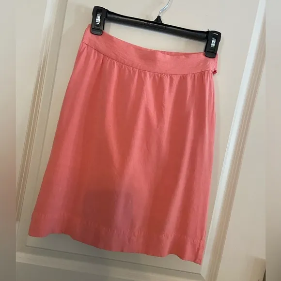 🍑VGUC w/Pockets Cremieux Sz-0 Cute, Versatile Midi Skirt,Side Zipper,Fully Lined