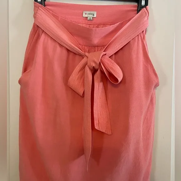 🍑VGUC w/Pockets Cremieux Sz-0 Cute, Versatile Midi Skirt,Side Zipper,Fully Lined