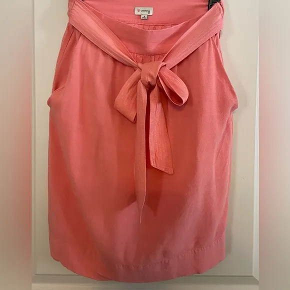 🍑VGUC w/Pockets Cremieux Sz-0 Cute, Versatile Midi Skirt,Side Zipper,Fully Lined