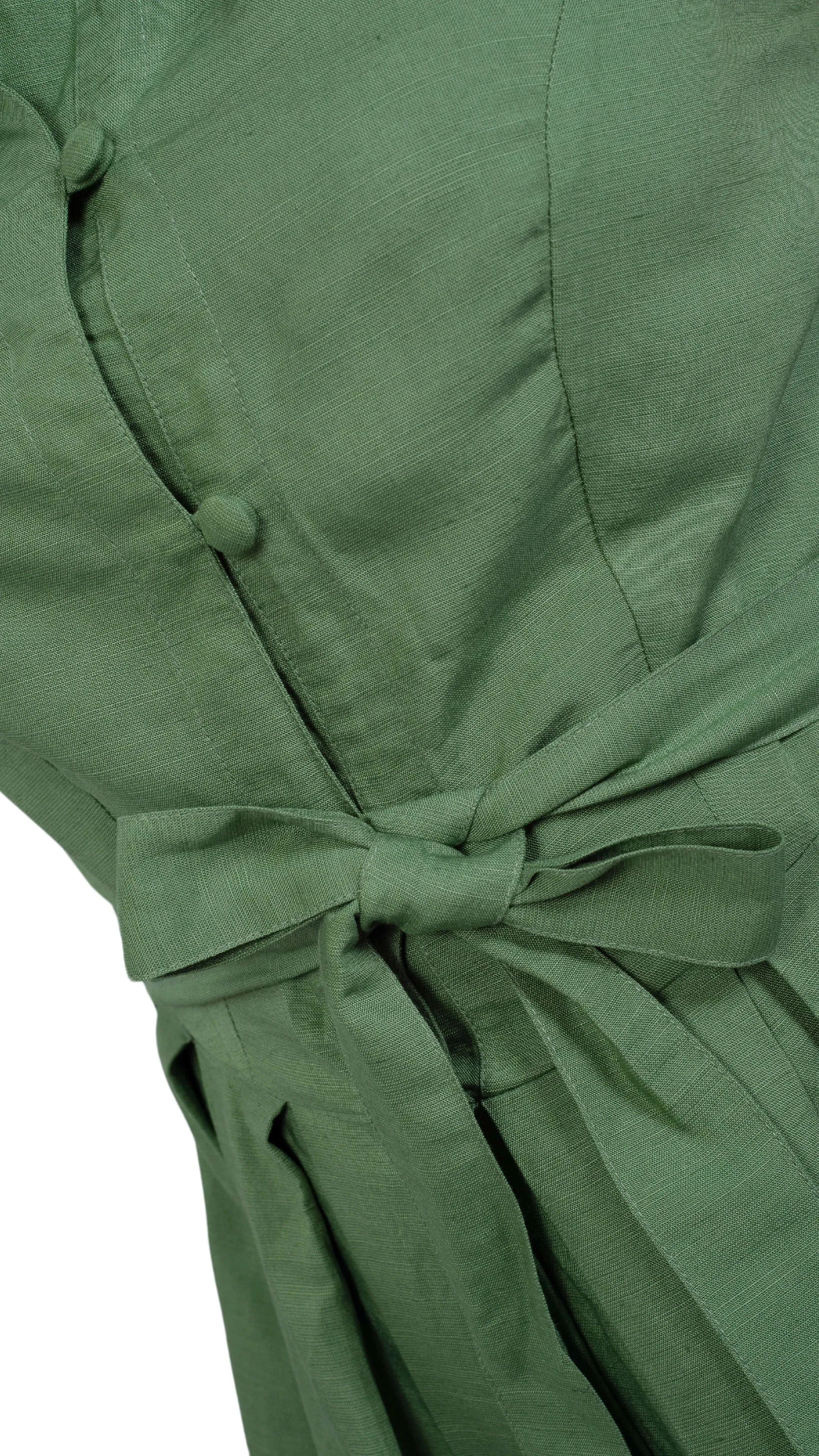 Vintage Midi Button-Up Dress For Women