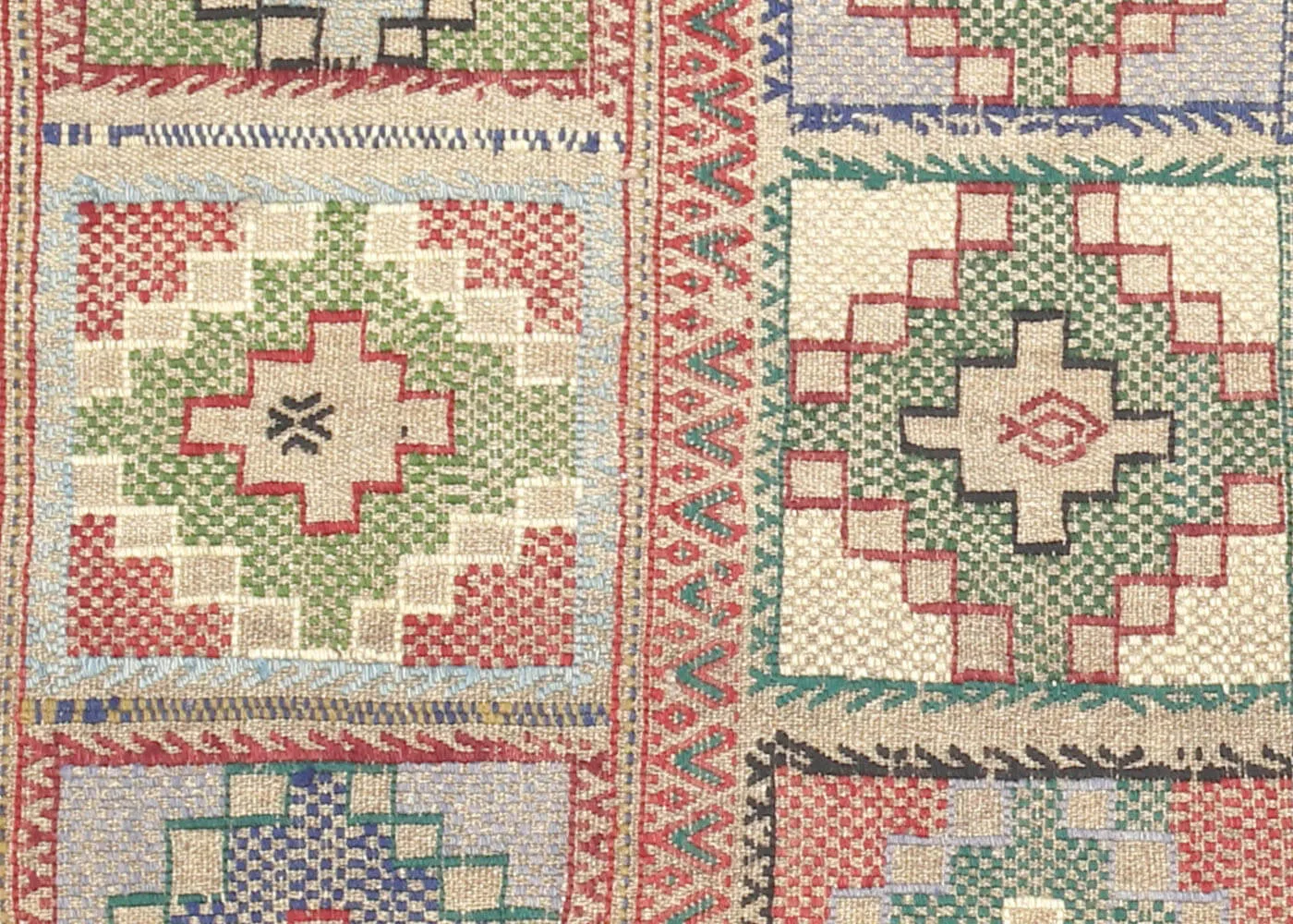 Vintage Turkish Kilim - 4' x 4'10"